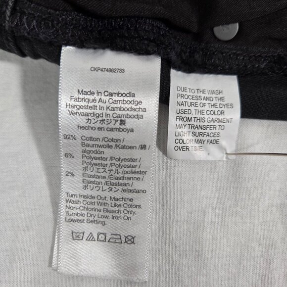 MADEWELL Hi-Rise Magic-Pockets CURVY SKINNY FLARE Black Jeans Women's Size 32. - Picture 13 of 17